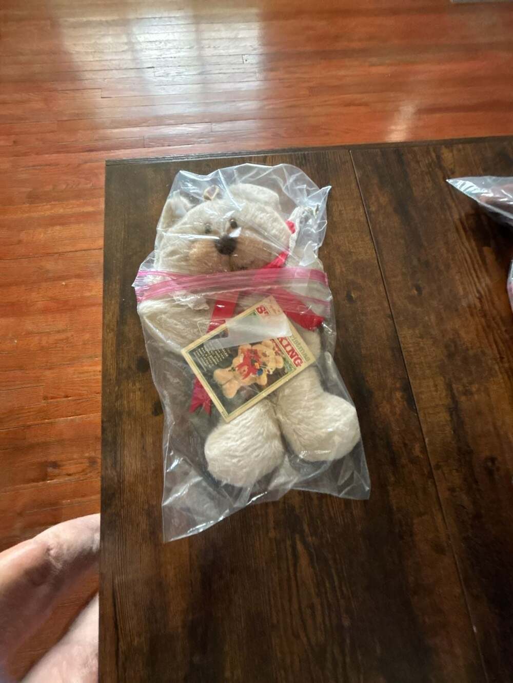 Vintage Hallmark Cranberry Bear Christmas Stocking Stuffables Plush